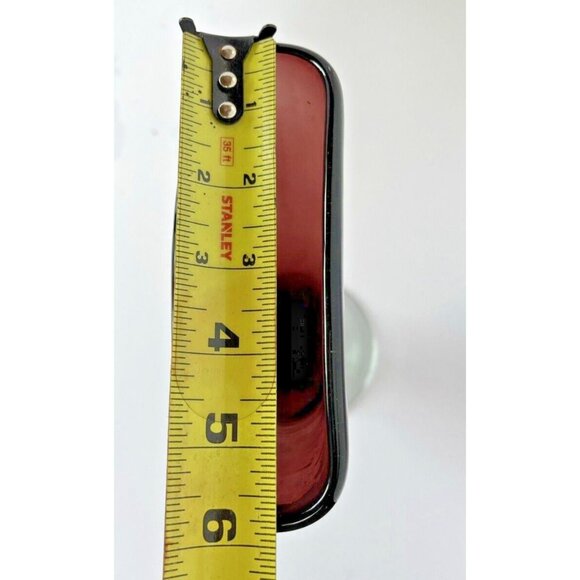 Vintage Amethyst to Clear 11" Fan Vase Hand Blown Glass - Picture 3 of 15